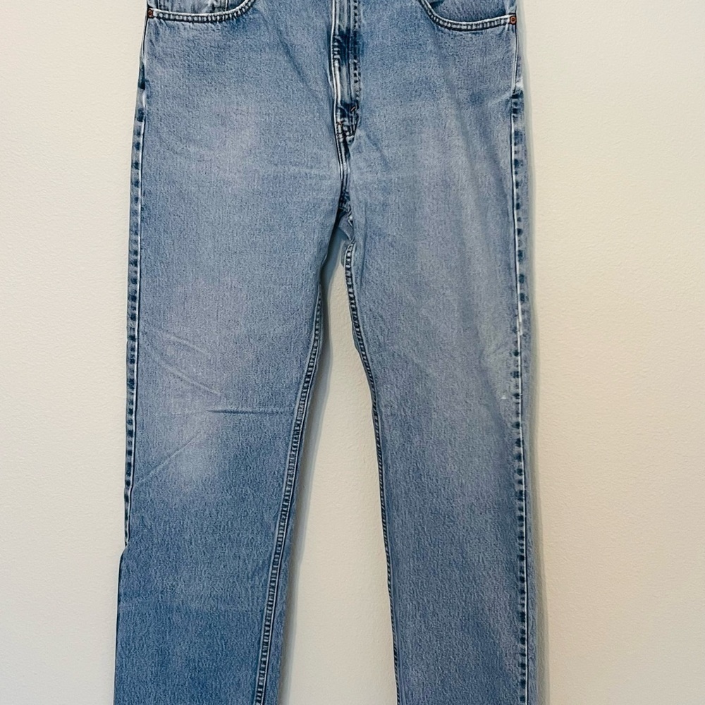 Levi's 505 Light Blue Men's Straight Leg Jeans 38 x 34